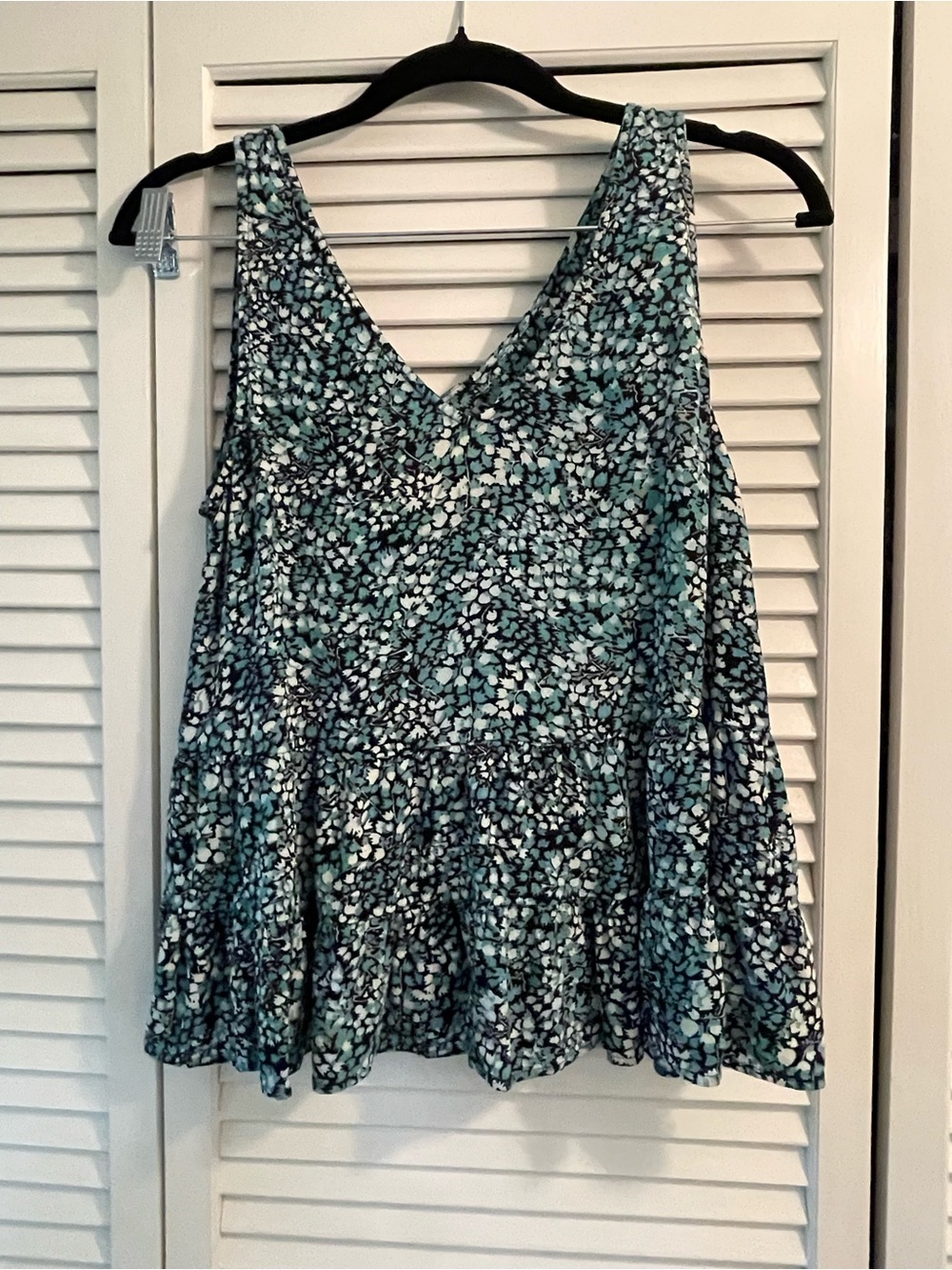 Loft Wildflower Tiered Ruffle Shell